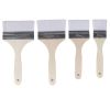 4 Pcs Assorted Size Water-Based Fine Brushes Painting Coating Soft Brushes for Painting Baking BBQ Cleaning Dust