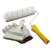 10 inch Latex Paint Roller Brush Wall Painting Brush Tool with 5 inch Flat Brush and 1 Pair Gloves