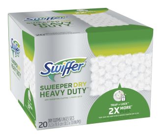 Swiffer Sweeper Heavy Duty Dry Sweeping Cloths, 20 Count