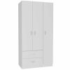 Rowaton 2-Drawer 3-Door Armoire White