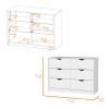 Logan White 4-Drawer Dresser