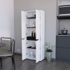 Taylor White 5-Shelf Kitchen Pantry