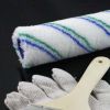 9 inch Latex Paint Roller Brush Wall Painting Brush Tool with 5 inch Flat Brush and 1 Pair Gloves