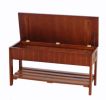 Quality Solid Wood Shoe Bench with Storage, Cherry