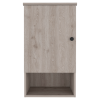 DEPOT E-SHOP Arya Medicine Single Door Cabinet, One Shelf, Two Interior Shelves, Light Gray