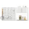 Pegboard Combination Kit Combination Wall Organizer with Magnets and Hooks