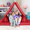 Jaxx Zipline Playscape - Imaginative Furniture Playset for Creative Kids, Cherry