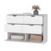 Logan White 4-Drawer Dresser