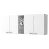 Menlo 59-inch Four Swing Doors Wall Cabinet White