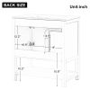 30" Bathroom Vanity with Sink Top, Bathroom Vanity Cabinet with Two Doors and One Drawer, MDF Boards, Solid Wood, One Package