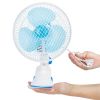 Clip On Fan 2 Speeds Quiet Clamp Fan Adjustable Tilt Auto Shaking Fan Wall Mount Personal Fan