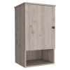 DEPOT E-SHOP Arya Medicine Single Door Cabinet, One Shelf, Two Interior Shelves, Light Gray