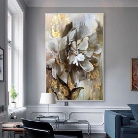 Handmade Flower Oil Painting On Canvas Wall Art Decoration Modern Abstract PictureLiving Room Hallway Bedroom Luxurious Decorative Painting (size: 60x90cm)