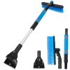 3 In 1 Windshield Ice Scraper Extendable Car Snow Removal Tool Telescoping Car Broom Snow Shovel Automobile Frost Removal