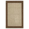 Machine Washable Faux Sisal Gray Indoor Accent Rug Set, 3-Piece Set