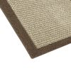 Machine Washable Faux Sisal Gray Indoor Accent Rug Set, 3-Piece Set