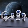 4pcs Small Creative Astronaut Ornaments; Desktop Ornaments; TV Cabinet Ornaments