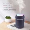 Portable Humidifiers 300ML/10.15OZ; USB Desktop Humidifier; Cool Mist Quiet Ultrasonic Aroma Diffuser; For Car; Office; Bedroom