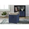 Collapsible Cube Fabric Storage Bins (10.5" x 10.5"), 6 Pack