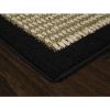 Machine Washable Faux Sisal Gray Indoor Accent Rug Set, 3-Piece Set